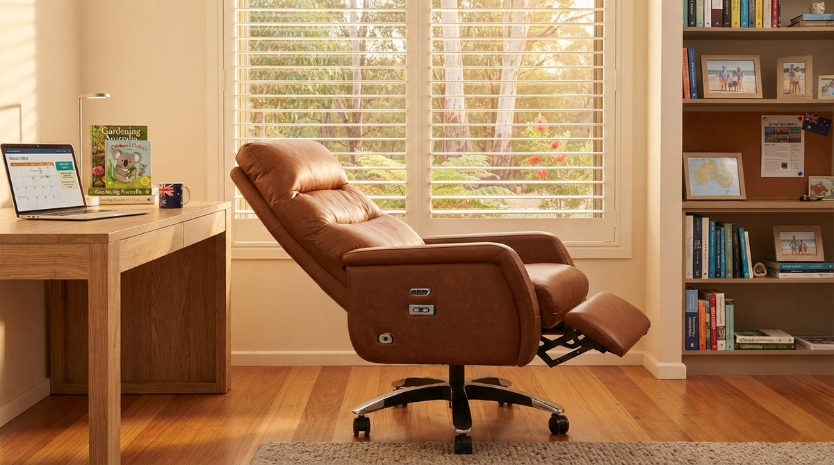 Premium ergonomic office chair in an Australian home office